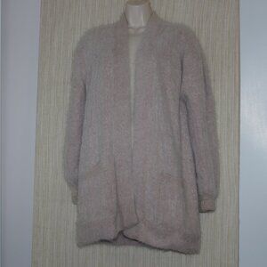 Scorpion Beige Angora Blend Open Cardigan Jacket Size:One Size